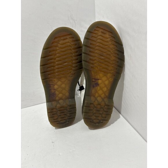 Dr. Martens White combat boots womens  Unisex-Child Jy004  Size 5 US - Picture 6 of 7